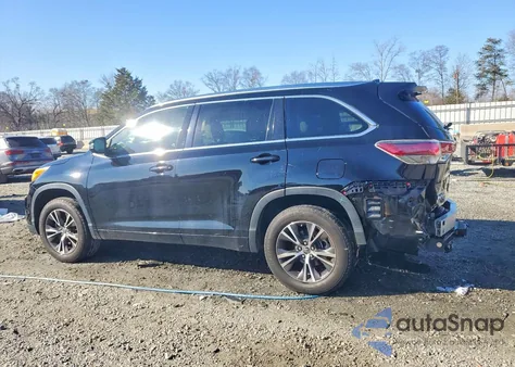 2016 Toyota Highlander Xle из США, поврежденный, VIN 5TDKKRFH4GS136563